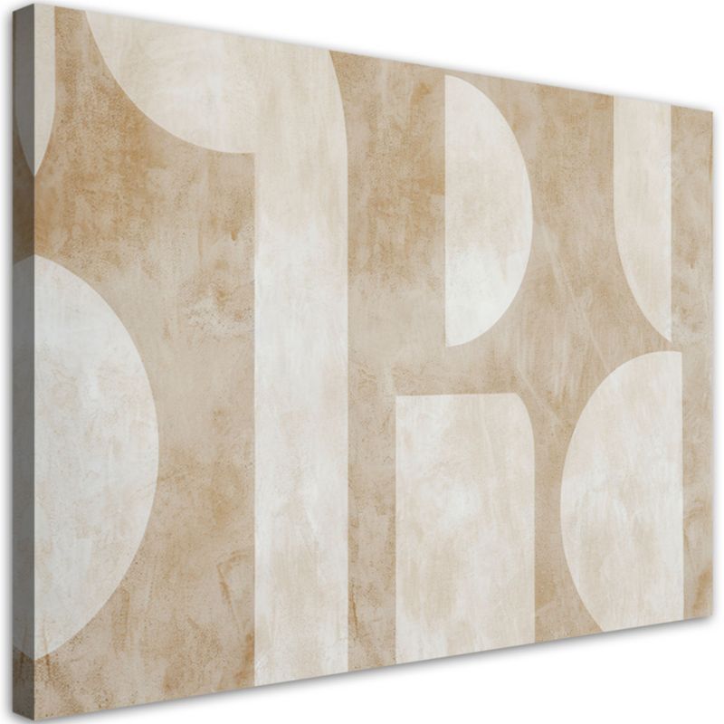 Obraz dekoracja do salonu sypialni Feeby Beżowa Abstrakcja Retro 60x40cm 1szt