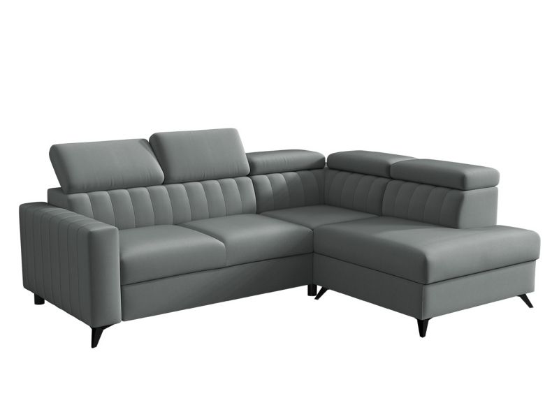 Narożnik z funkcją spania MIRJAN 24 Milano 2RRLXP prawy 2R+R+LXP ciemnoszary 1 szt.