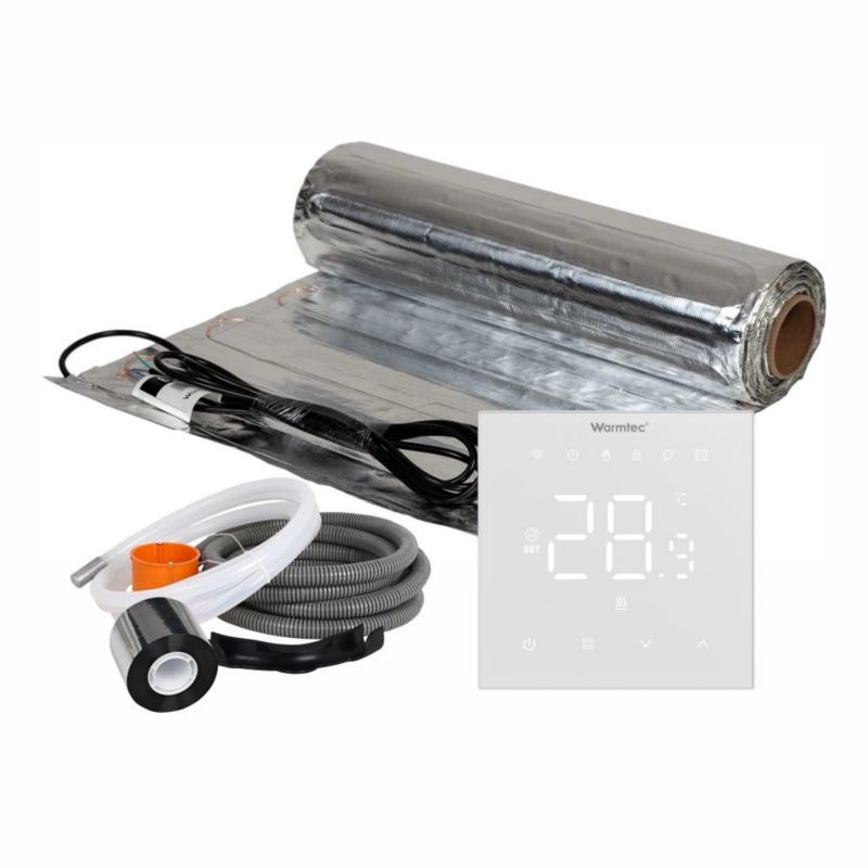 Mata grzewcza grzejna pod panele Warmtec 2m² 150W/m² Wi-Fi zestaw regulator AL-20/XRT01 1szt.