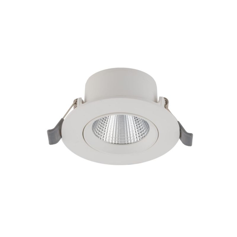 Oprawa sufitowa wpuszczana Nowodvorski Lighting Egina biała LED 5W 3000K 350lm ruchoma IP20 wym: 9 x 9 cm okrągła - 1 szt.