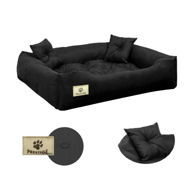 Legowisko dla psa kojec Aio Factory PRESTIGE wodoodporne czarne 100x75 cm 1szt