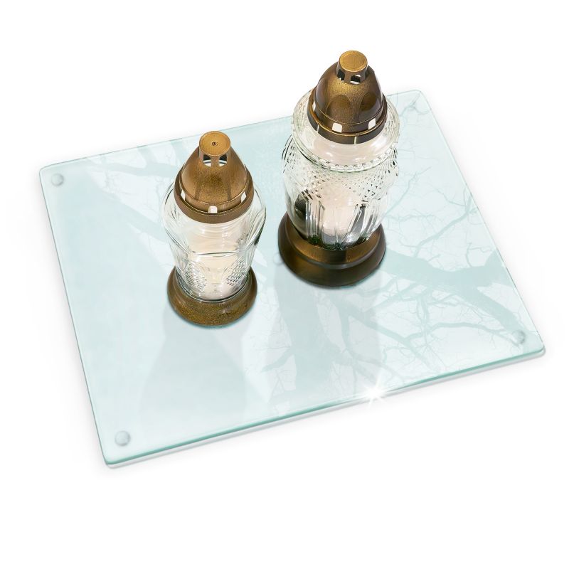 Podstawka Pod Znicze Wallfluent 52x40 Transparentna Prostokątna 1 szt.