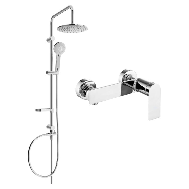 Zestaw prysznicowy natynkowy Mexen Zero chrom 1 szt.