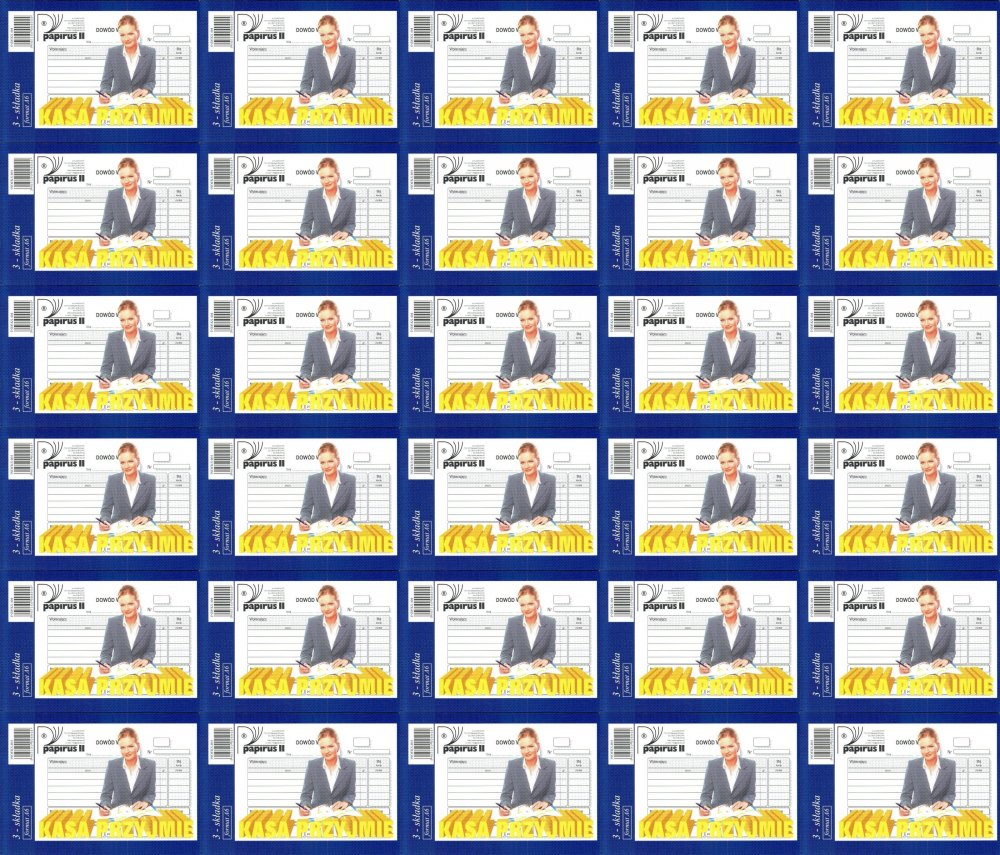 40x Druk akcydensowy Kasa przyjmie KP Papirus II typ 404, A6, oryginał+2 kopie