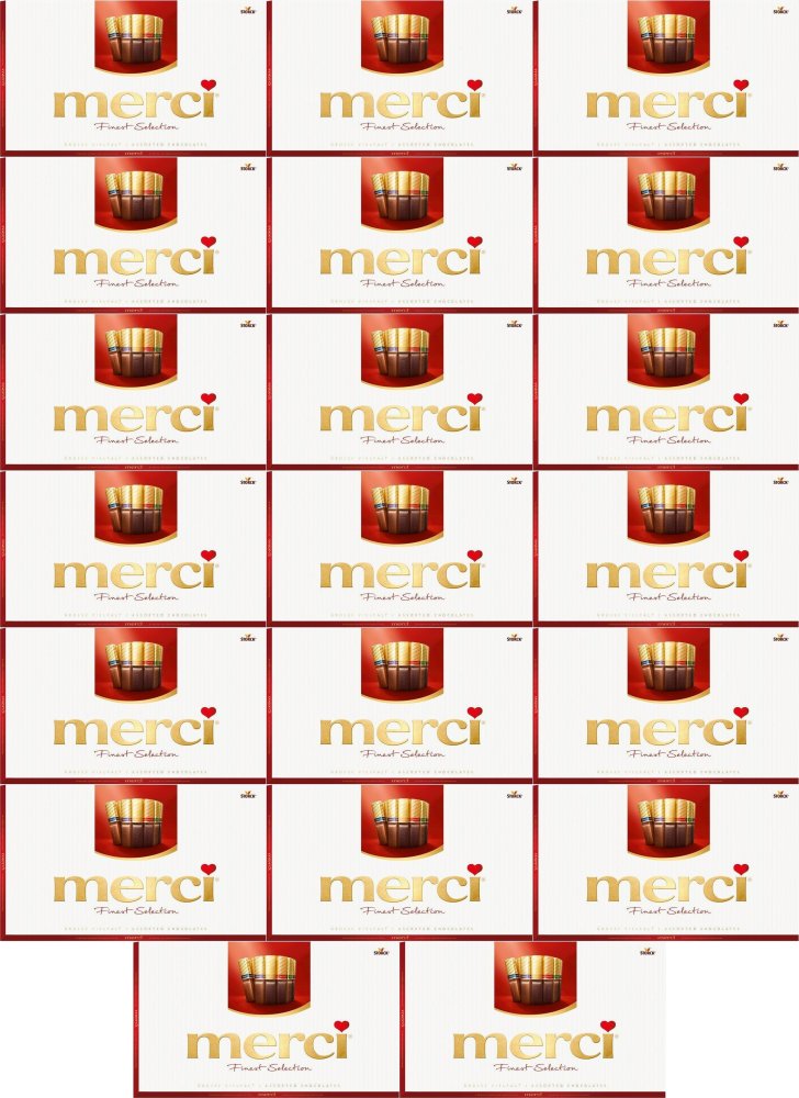20x Bombonierka Merci Finest Selection, czekoladowa kolekcja, 400g