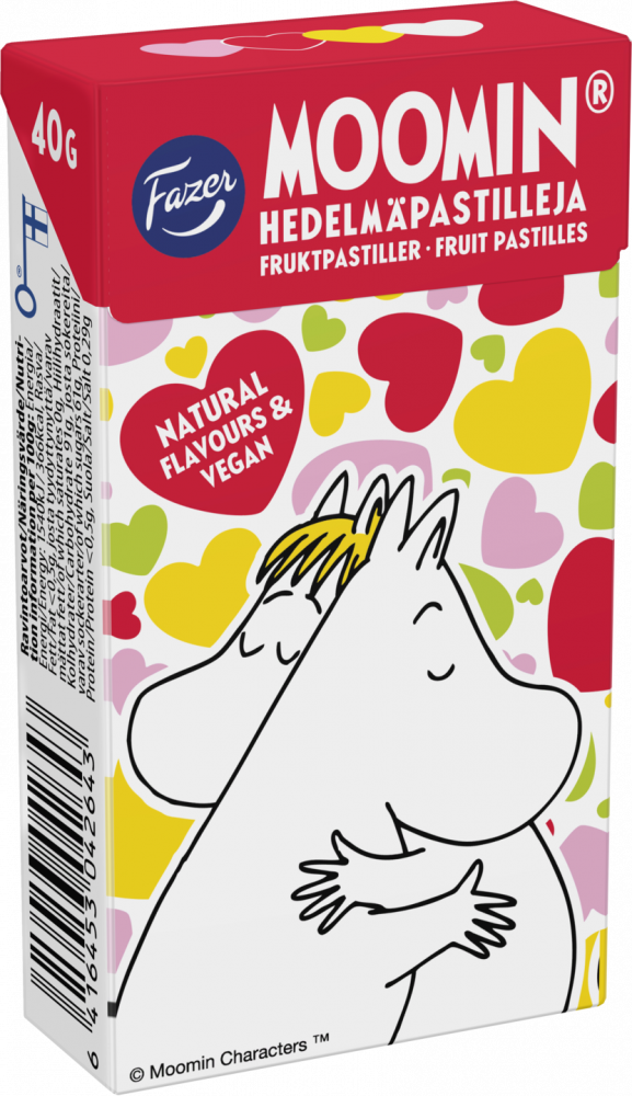 Outlet: WAŻNY DO 2026-03-31 Pastylki owocowe Fazer Moomin, owocowy, 40g