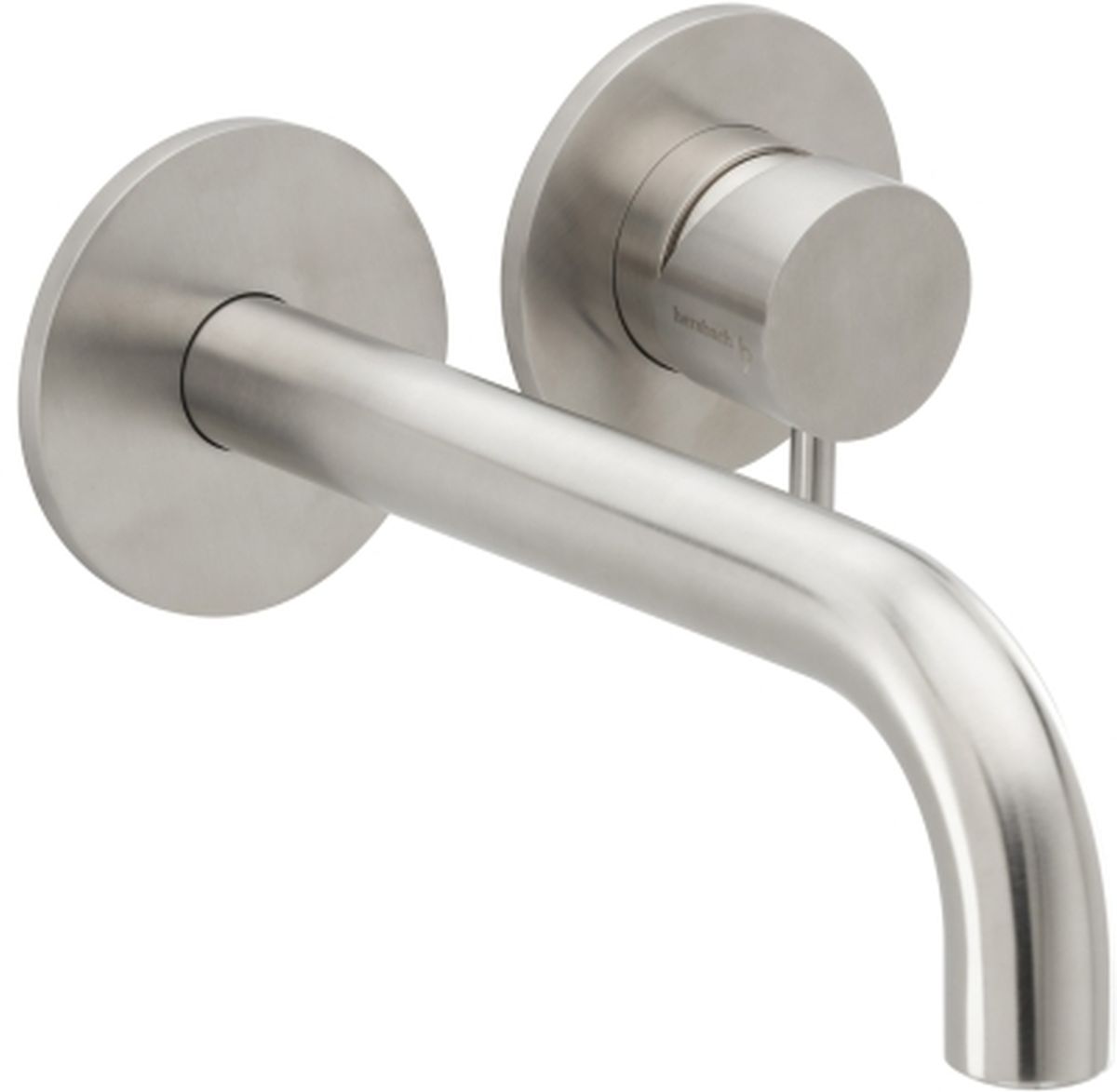 Herzbach Deep iX bateria umywalkowa podtynkowa stal szczotkowana 28.203754.1.09