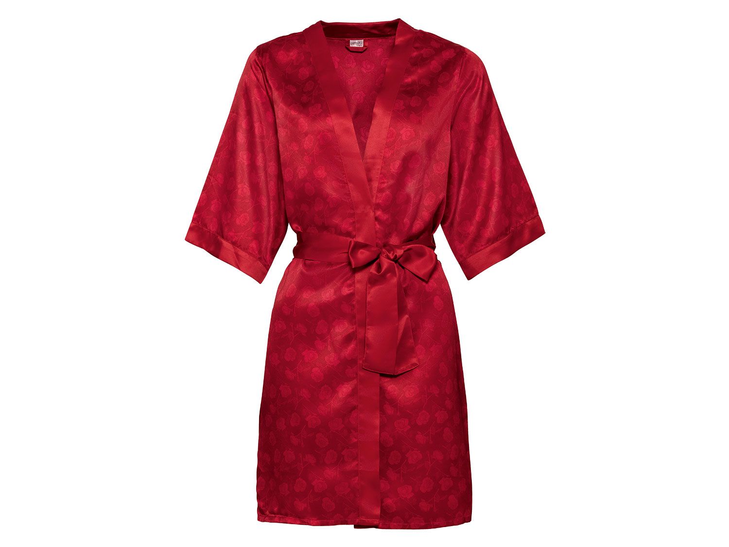 Esmara Lingerie Kimono satynowe damskie, 1 sztuka Czerwony, S36/38