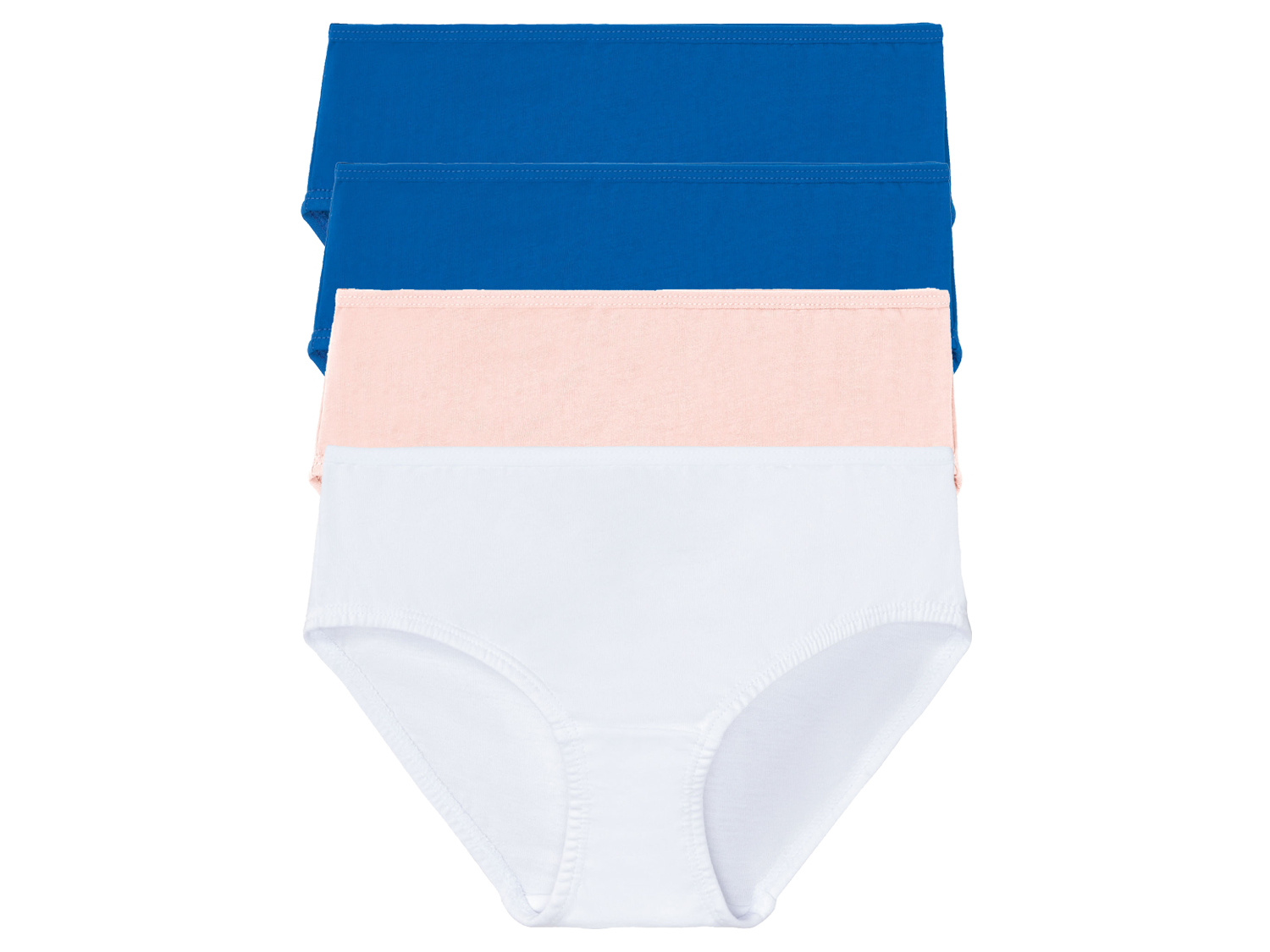 pepperts! Majtki dziewczęce, 4 pary 158/164, Niebieski/różowy/biały
