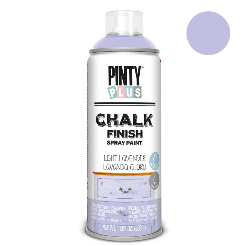 Farba kredowa do mebli w sprayu PintyPlus Chalk Finish jasny lawendowy matowy 400ml 1 szt