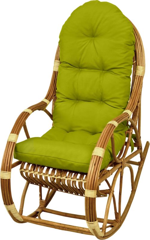 Poduszka na fotel bujany rattanowy AMPO zielony 1 szt.