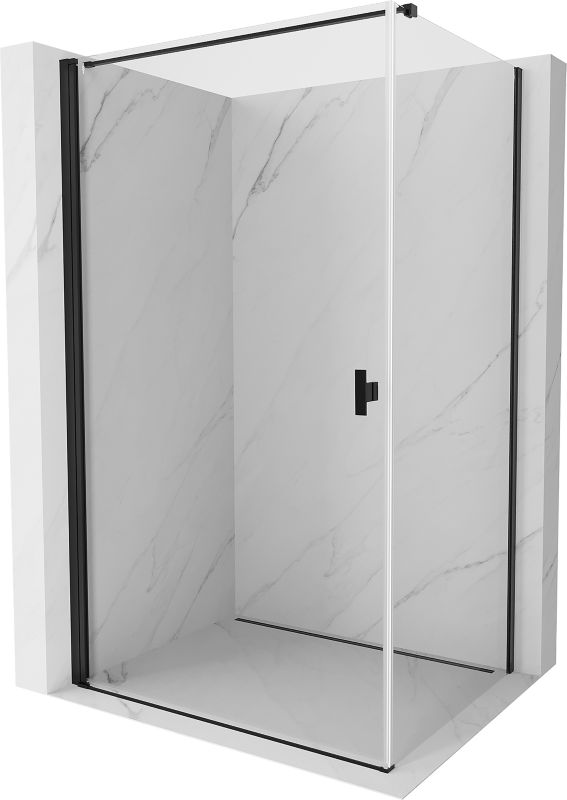 Kabina prysznicowa Mexen Mist-B czarna 75x100 cm 1 szt