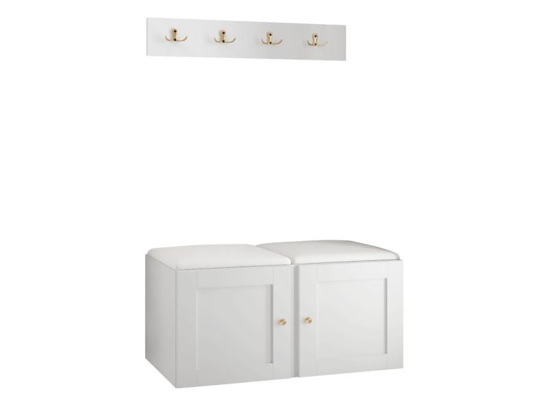 Zestaw MIRJAN 24 Orion Ramiro VI biały + biała ekoskóra 1 kpl.