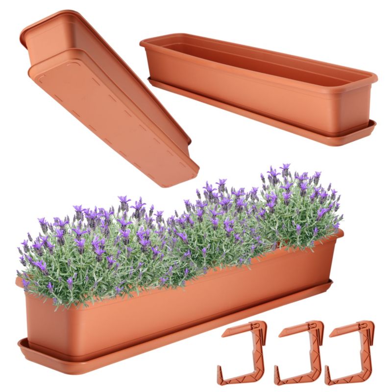 Doniczka Balkonowa KADAX Skrzynka 80cm Z Uchwytami 1szt.