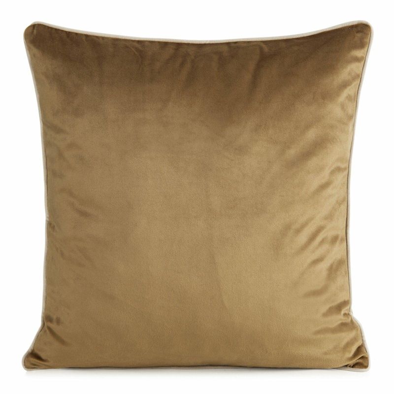 Poszewka GAJA 2 Eurofirany 45 x 45 cm miodowa welwetowa o delikatnym połysku z ozdobną lamówką 1 szt.