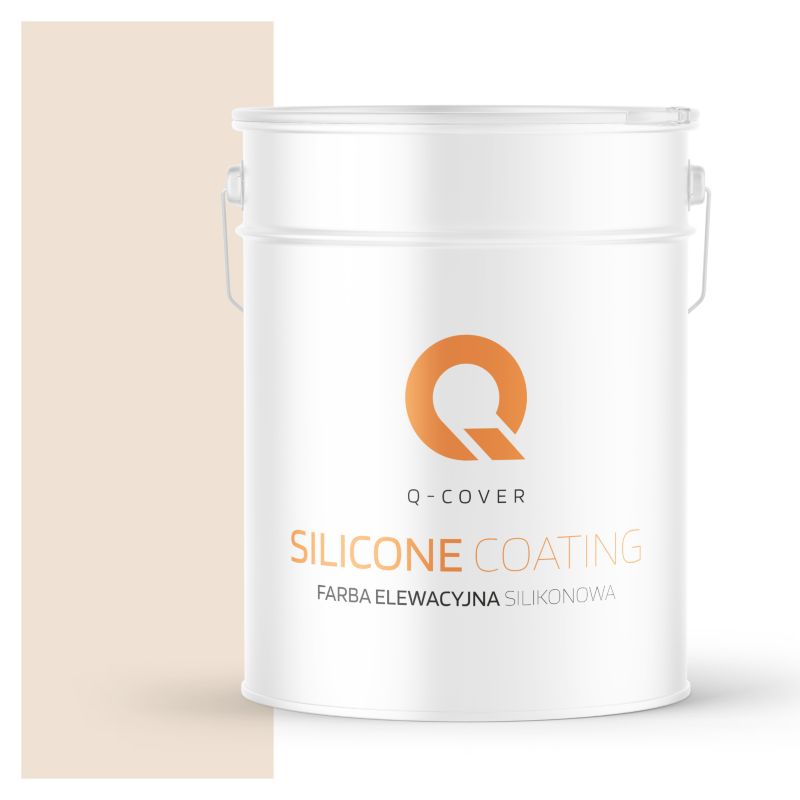 Farba Elewacyjna Silikonowa Fasadowa Q-Cover Beżowy jasny F442 10L