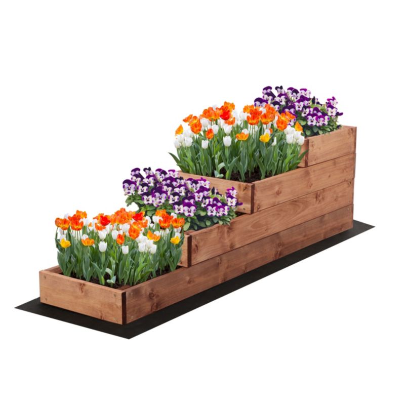 Skrzynia na warzywa MODO24 warzywnik wysoka 36x30x120 cm brązowa impregnacja 1 szt.