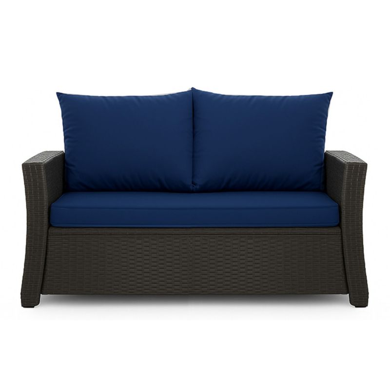 Poduszka ogrodowa na sofę rattanową, Setgarden, 100x60x50cm Granatowa Poduszki na meble ogrodowe-Technorattan, Mix, 1szt