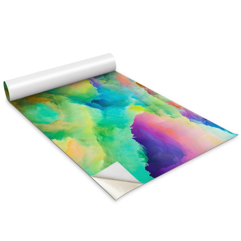 Folia Samoprzylepna Do Mebli Wallfluent 100x50 cm Kolorowy dym Matowa Okleina Dekoracyjna 1 rol.