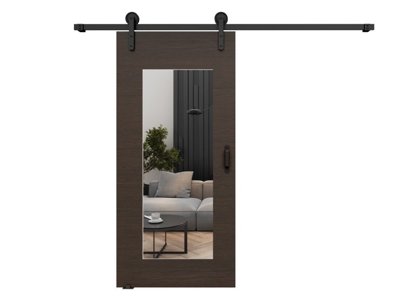 Drzwi przesuwne MINIO go for it LIFT I 76 cm wenge z lustrem 1 szt.