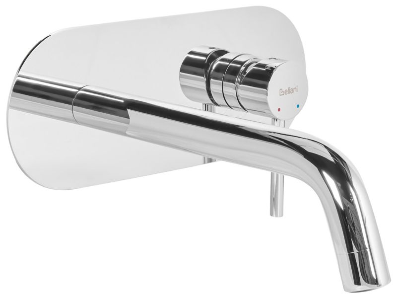 Bateria umywalkowa podtynkowa Guaiba Mosiądz Srebrny 1 szt.