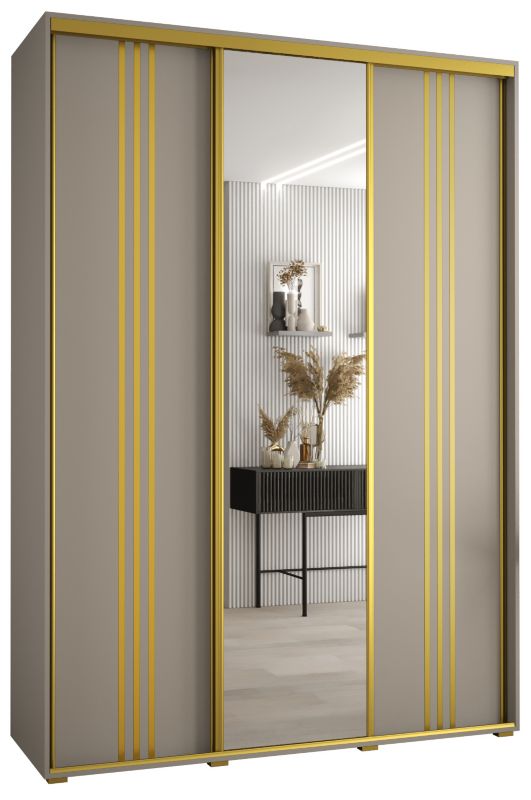 Szafa przesuwna Abiks 45 wysoka Dakota 7 170 kaszmir+kaszmir+złoty 1 szt