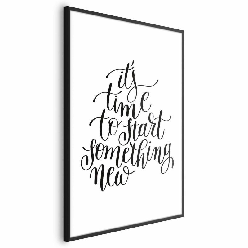 Plakat Artgeist Something new 40x60 cm z ramą czarną 1 szt