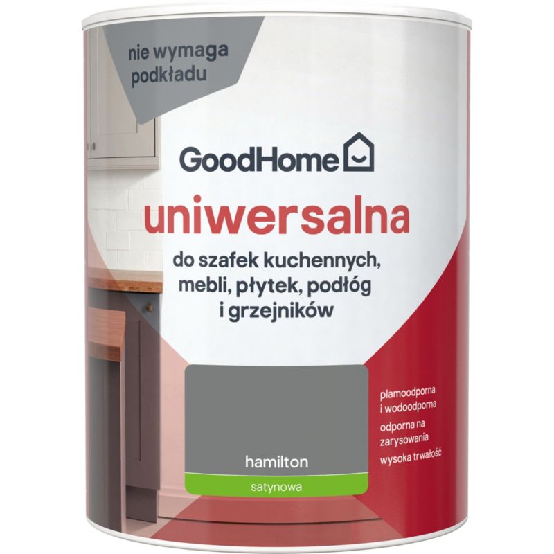 Farba uniwersalna GoodHome Reno hamilton satyna 0,75 l