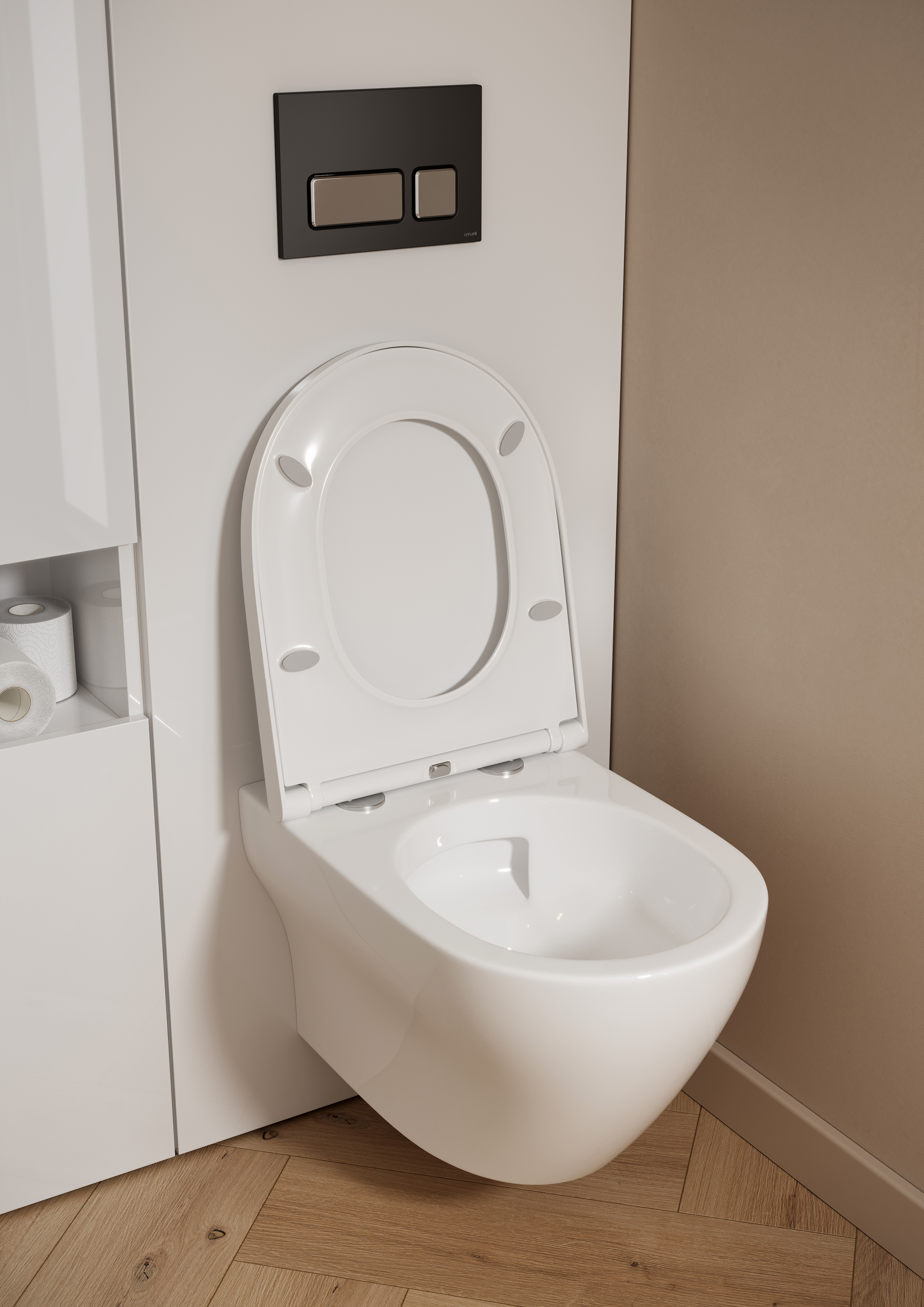 Cersanit Larga blat naszafkowy 56,4x22,5 cm biały S164-050