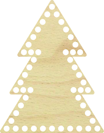 Baza dno koszyka choinka do makramy prezent święta 18cm, 8mm