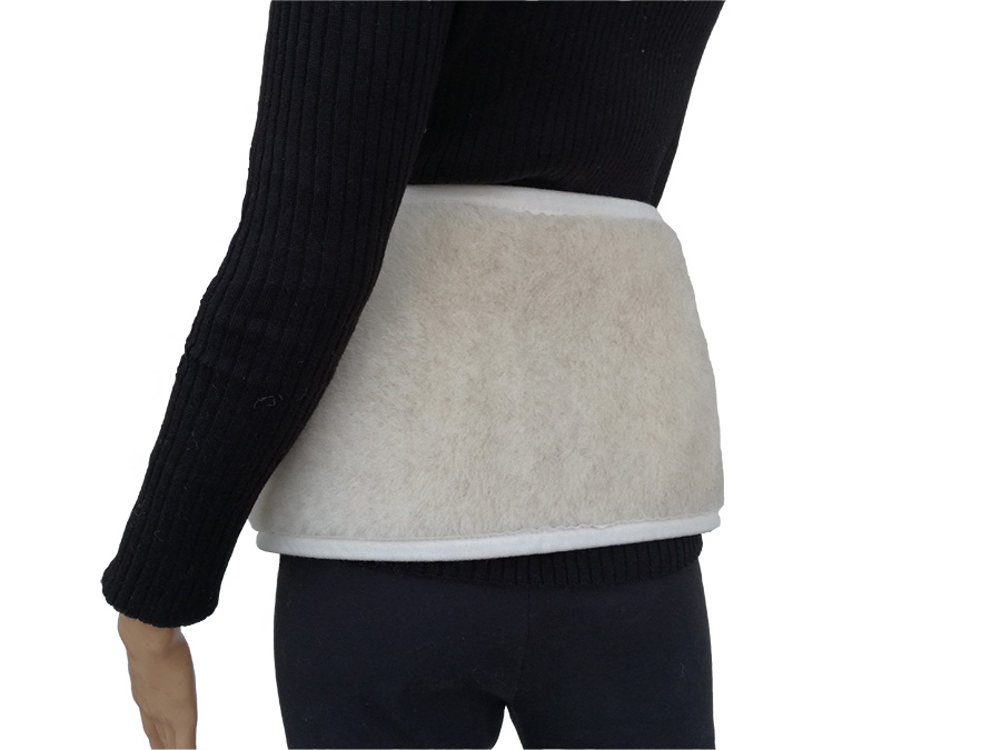 pas wełniany lędźwiowy camel jasny dwuwarstwowy