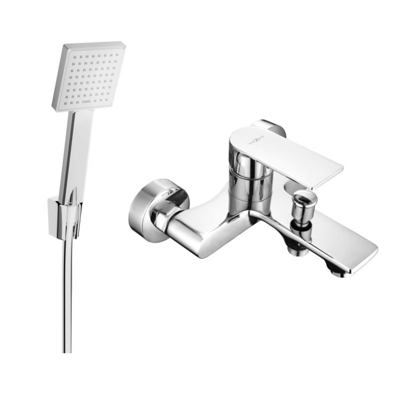 Bateria wannowa z zestawem prysznicowym Mexen Royo chrom 1 szt.