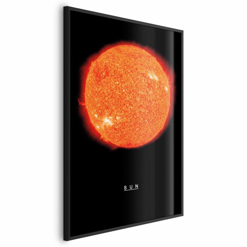 Plakat Artgeist Słońce 21x30 cm z ramą czarną 1 szt