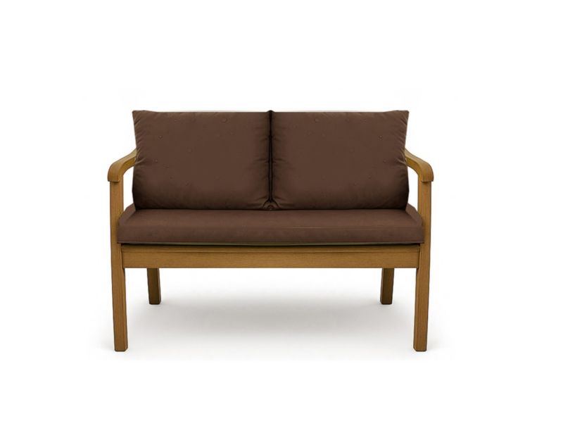 Poduszka ogrodowa na ławkę 3-os, Setgarden, 130x50x50cm, brązowa dwustronne Poduszki na ławkę zdejmowany pokrowiec,Mix 1szt