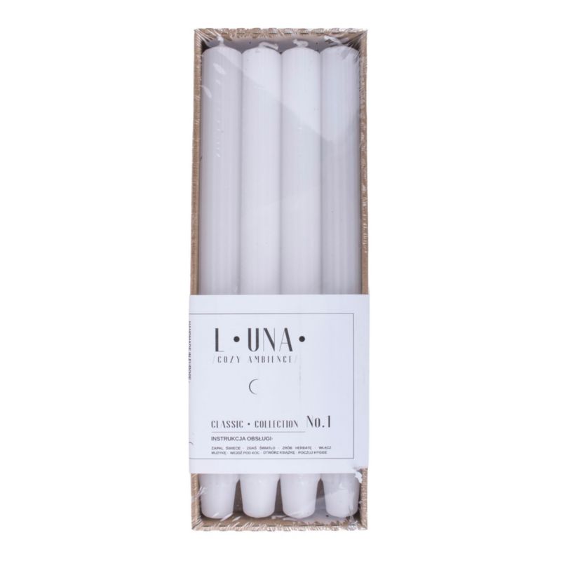 Świece Luna Cozy Ambience białe