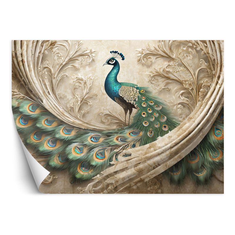 Fototapeta Feeby Ptaki Zwierzęta Paw Beżowy 400x280 1 szt