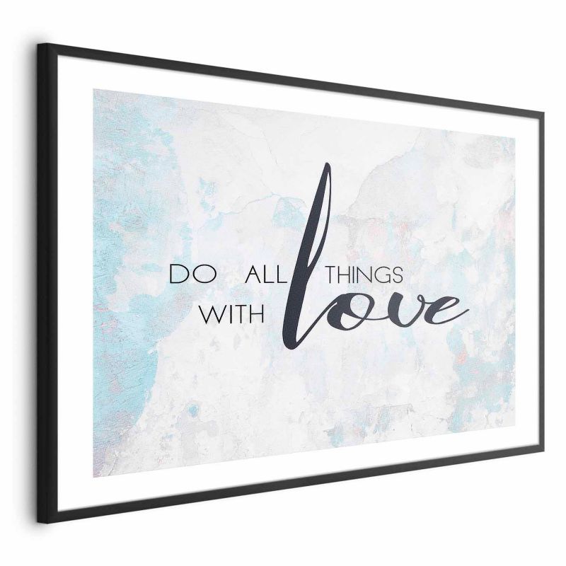 Plakat Artgeist With love 60x40 cm z ramą czarną 1 szt