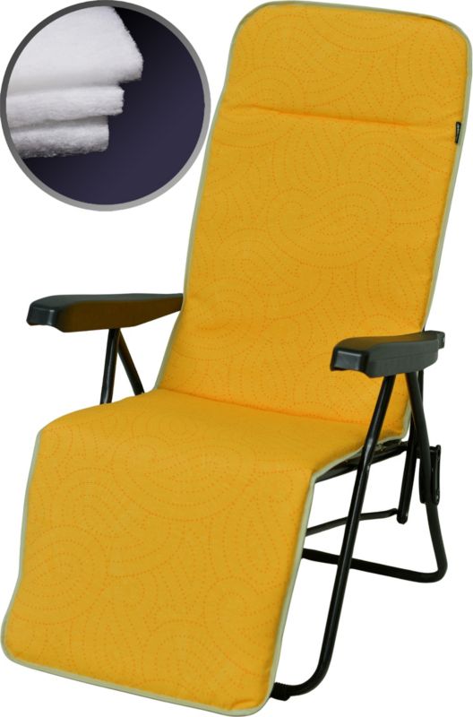 Poduszka AMPO ogrodowa na leżak ogrodowy pomarańczowa 1 szt.