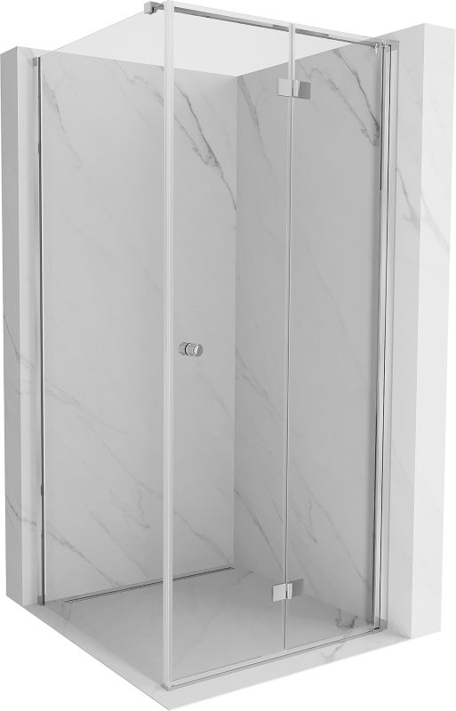 Kabina prysznicowa Mexen Mist-F T transparent chrom 75x75 cm prawa składana 1 szt