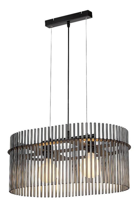 Lampa wisząca Rabalux Inesa 2623 czarny matowa-dymiona nowoczesna 2xE27 x 1 szt.