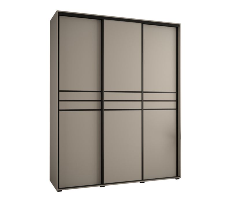 Szafa przesuwna Abiks 45 wysoka Dakota 10 190 kaszmir+kaszmir+czar 1 szt