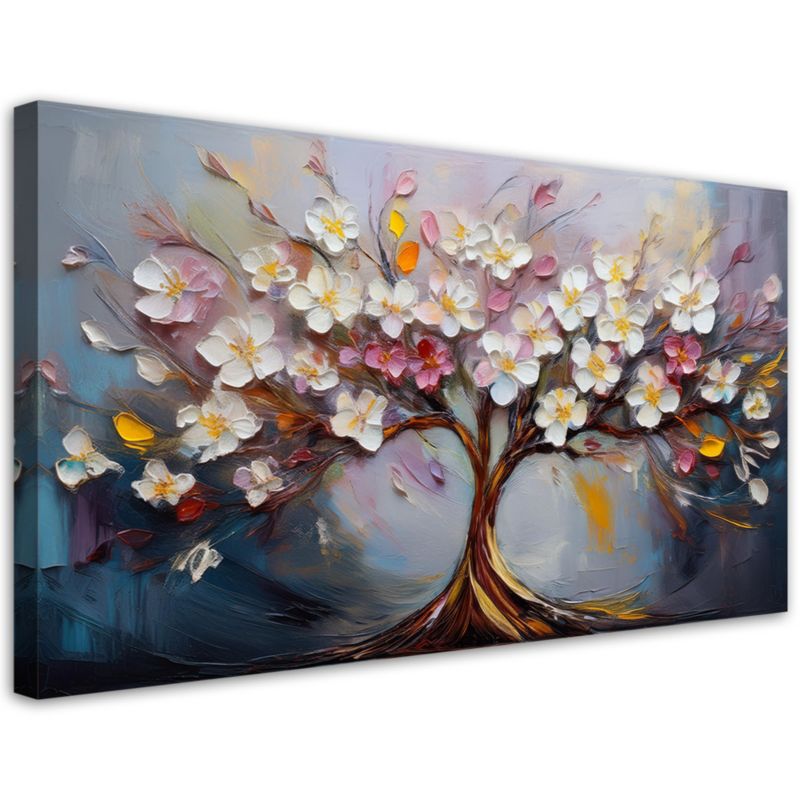 Obraz na płótnie Feeby Kolorowe Drzewo życia Abstrakcja 120x60cm 1szt