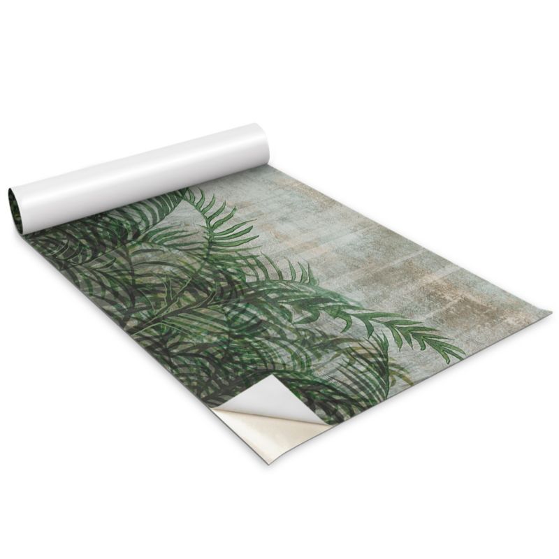 Folia Dekoracyjna Na Meble Wallfluent 100x50 cm Liście Paproci Odporna Folia Samoprzylepna Mat 1 rol.