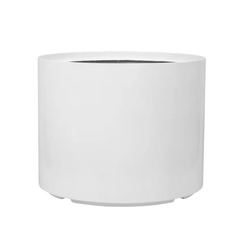 Donica z włókna szklanego D101ED biały połysk Bez Wkładu 1 szt.