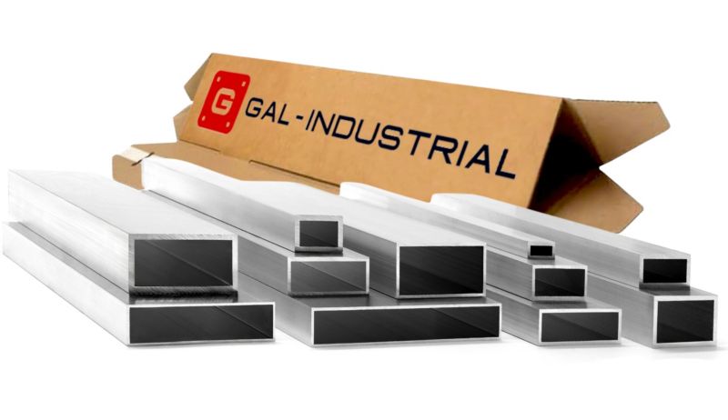 Profil Aluminiowy GAL-INDUSTRIAL 25x15x2 mm 300 cm Rura Prostokątna Aluminium Na Wymiar 1 szt.