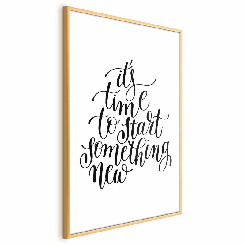 Plakat Artgeist Something new 21x30 cm z ramą złotą 1 szt