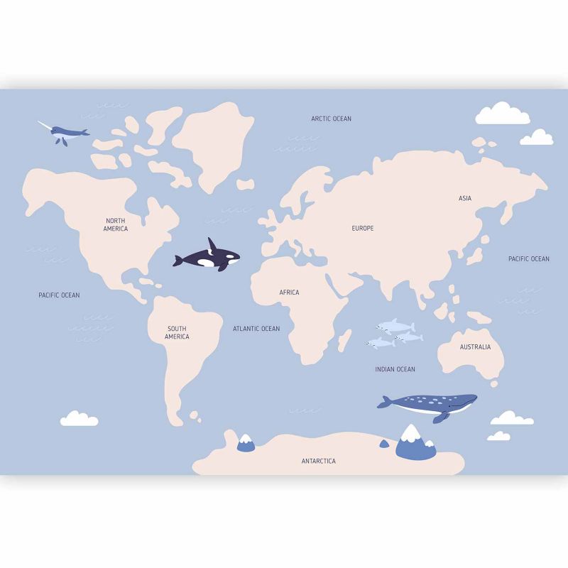 Fototapeta flizelinowa Premium Artgeist 155g/m2 Dla dzieci szara 250x175 (5 części) 10037aa rolka 1 szt