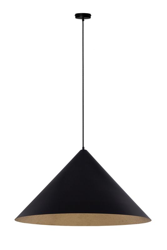 Lampa wisząca Sigma Lighting Vesuvio 9167 czarno-złota nowoczesna 3xE27 x 1 szt.