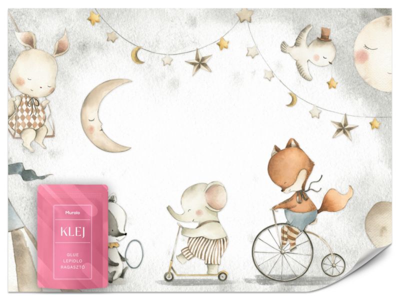 Fototapeta Muralo Słodkie Zwierzątka w Cyrku 450x315 cm 1szt.