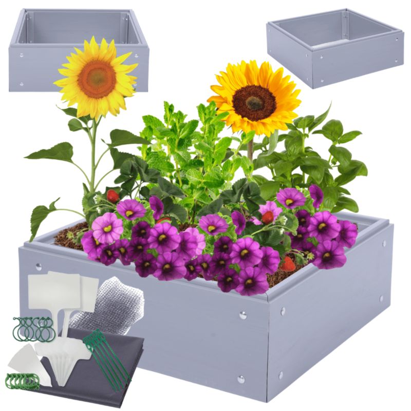 Skrzynia na warzywa MODO24 modułowa plastikowa trwała odporna na warunki atmosferyczne 20x80x45 cm 1 szt.